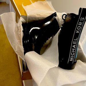 New Michael kors combat boots